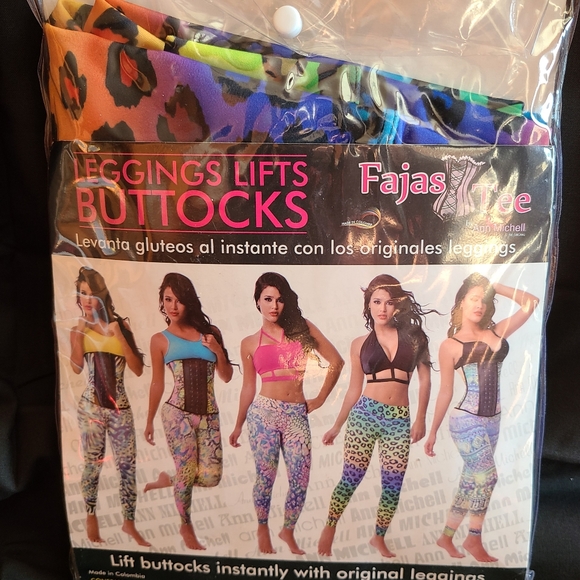 Ann Michell Leggings Lifts Buttocks Print 9-Size 2Xl/42 -RETAIL $55.00 - Picture 6 of 8